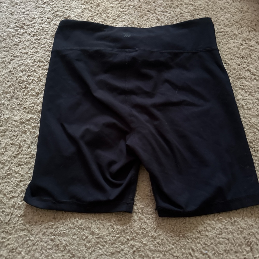 All in Motion Black Bike Shorts with Elastic Waistband